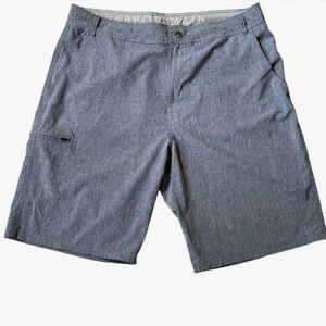 Abbot Main Men's Heather Gray Flat-Front Shorts